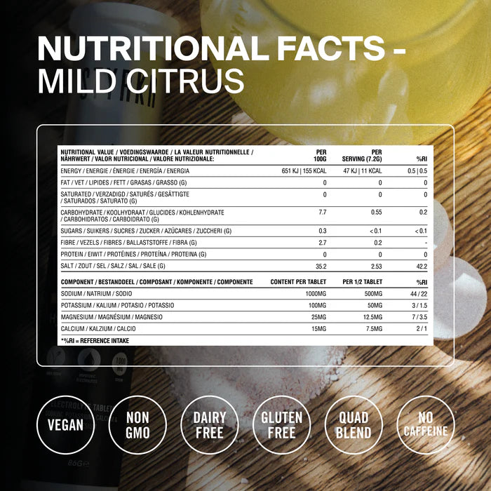 STYRKR - SLT07 Hydration Tablets Mild Citrus 1000MG