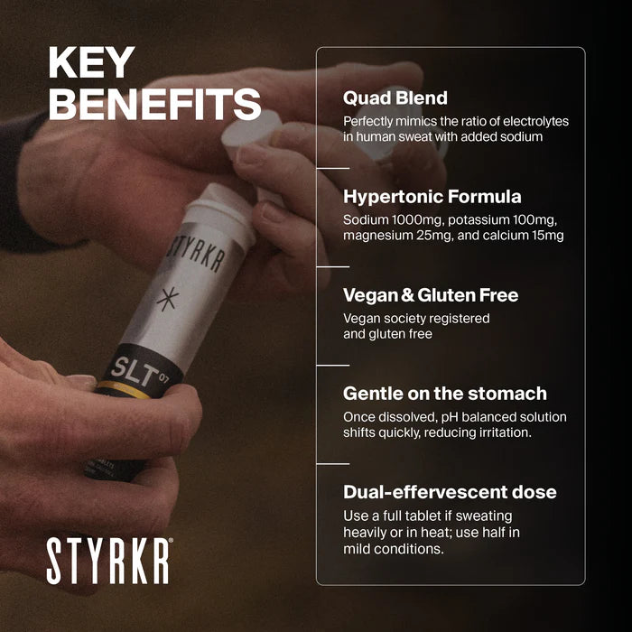 STYRKR - SLT07 Hydration Tablets Mild Citrus 1000MG