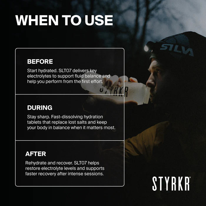 STYRKR - SLT07 Hydration Tablets Mild Citrus 1000MG