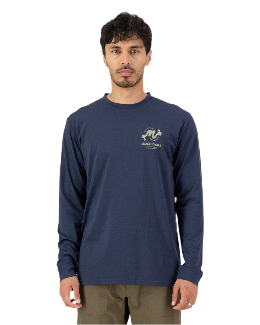 MONS ROYALE - MENS - Icon Merino Classic Long Sleeve-Dew