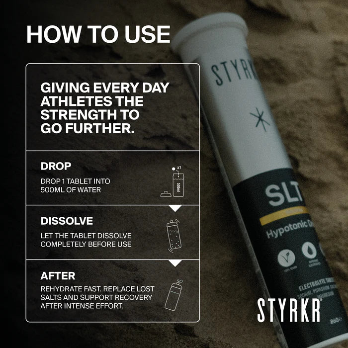 STYRKR - SLT07 Hydration Tablets Mild Citrus 1000MG