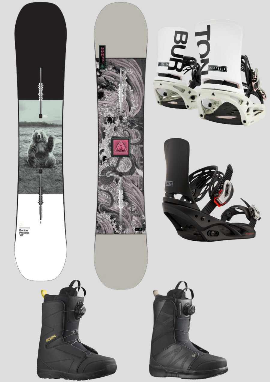 EXECUTIVE RENTAL SNOWBOARD - YOUTH FULL SET