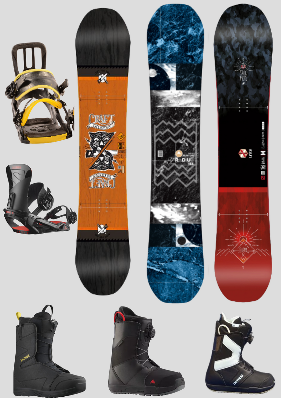 PERFORMANCE RENTAL SNOWBOARD - ADULT FULL SET