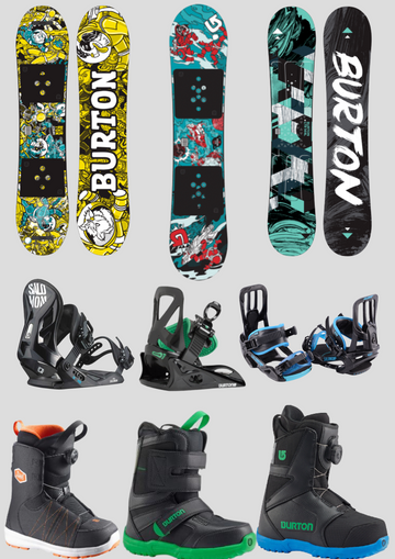 PERFORMANCE RENTAL SNOWBOARD - CHILD FULL SET