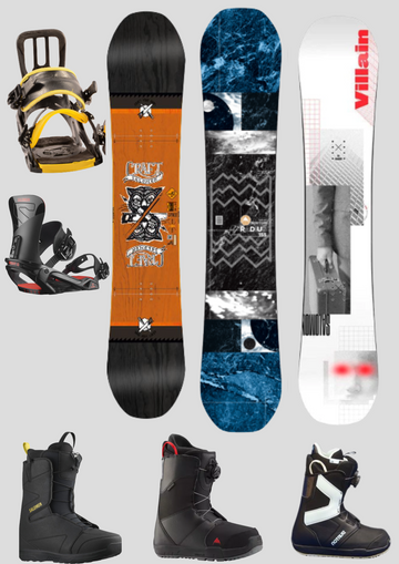 PERFORMANCE RENTAL SNOWBOARD - YOUTH FULL SET