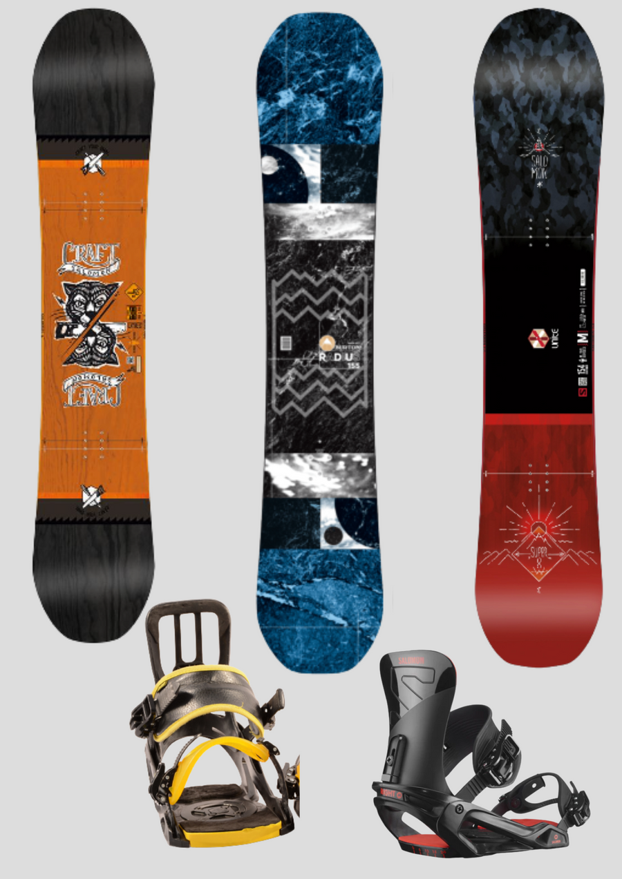 PERFORMANCE RENTAL SNOWBOARD - ADULT PART SET